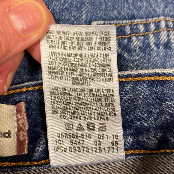 Y2K Levi’s 569 adjustable waist 100% cotton relaxed straight size 6r - Picture 9 of 11